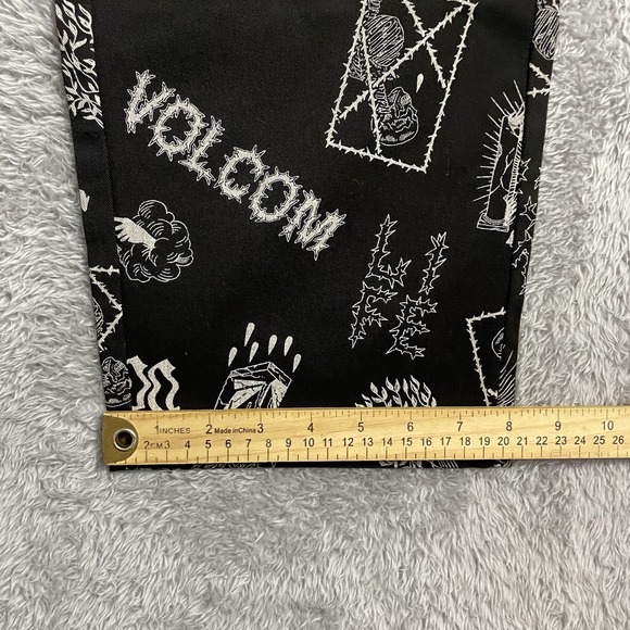 Volcom True To This Pants Size Med Featured Artist Vaderetro Elastic Waist Pants - Picture 9 of 11